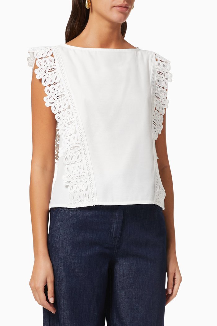 

Ninive Top in Organza Muslin, Neutral