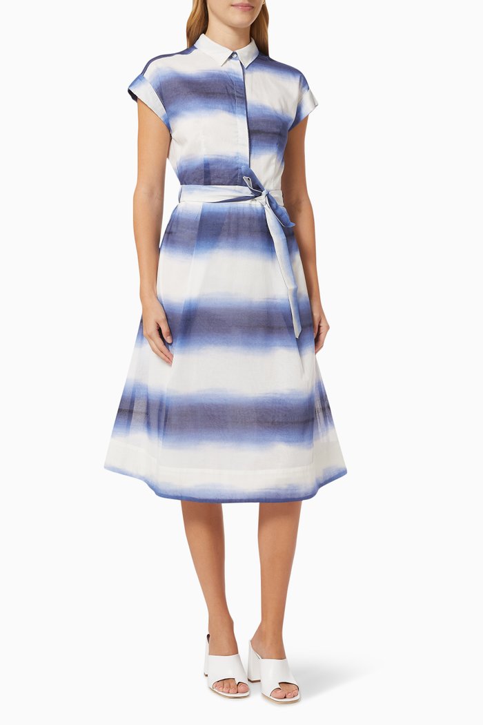 

Sosia Stripe Dress in Cotton, Blue