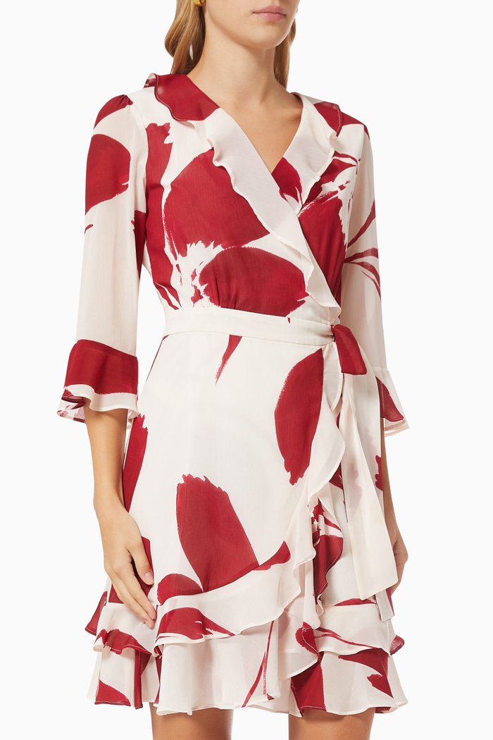 

Livrea Wrap Dress in Chiffon, Yellow