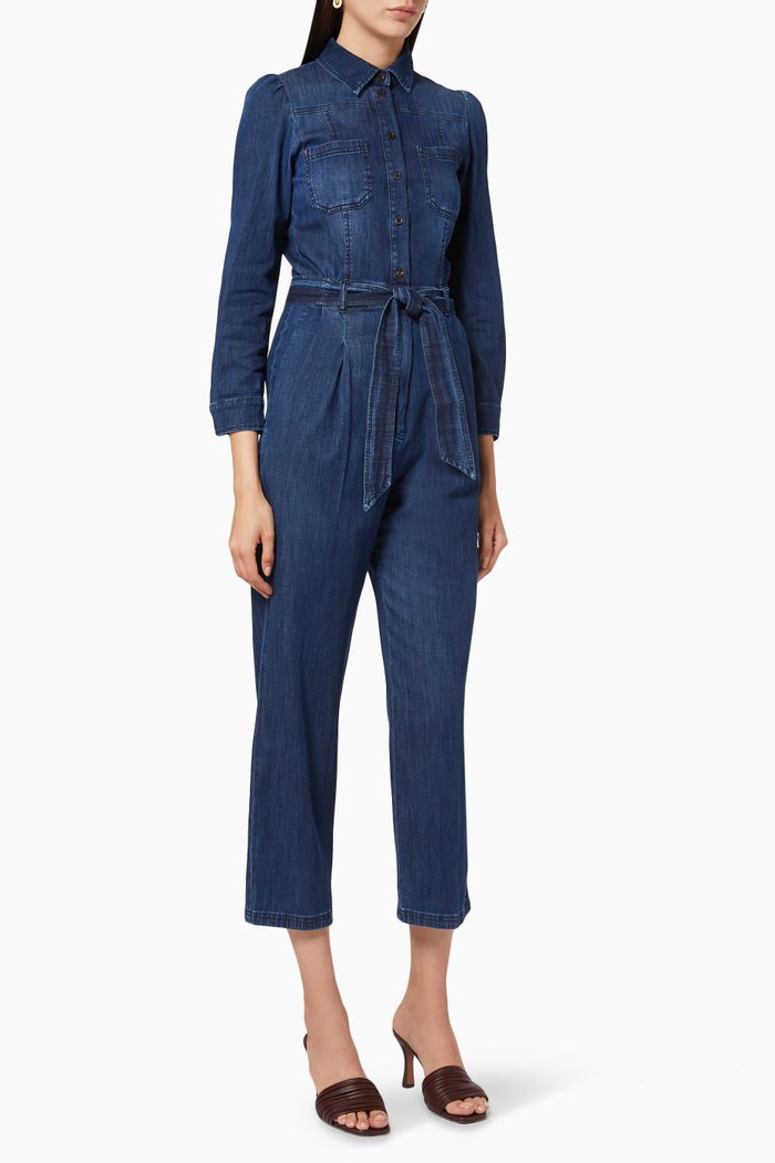 

Tennis Denim Jumpsuit, Blue