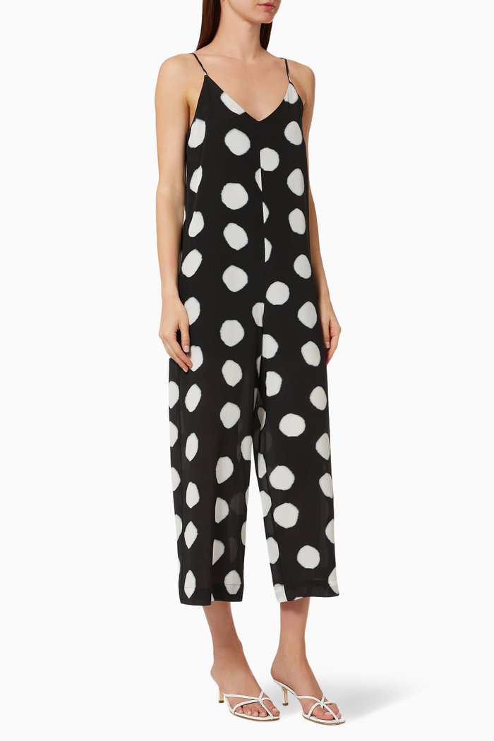 

Maine Polka-dot Jumpsuit, Black