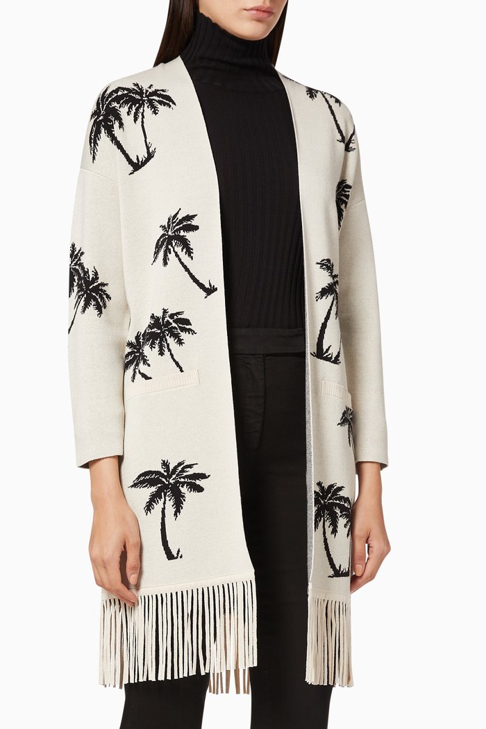 Ogam Long Line Cardigan, Neutral