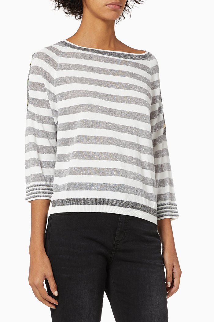 

Riarmo Striped Sweater, Grey