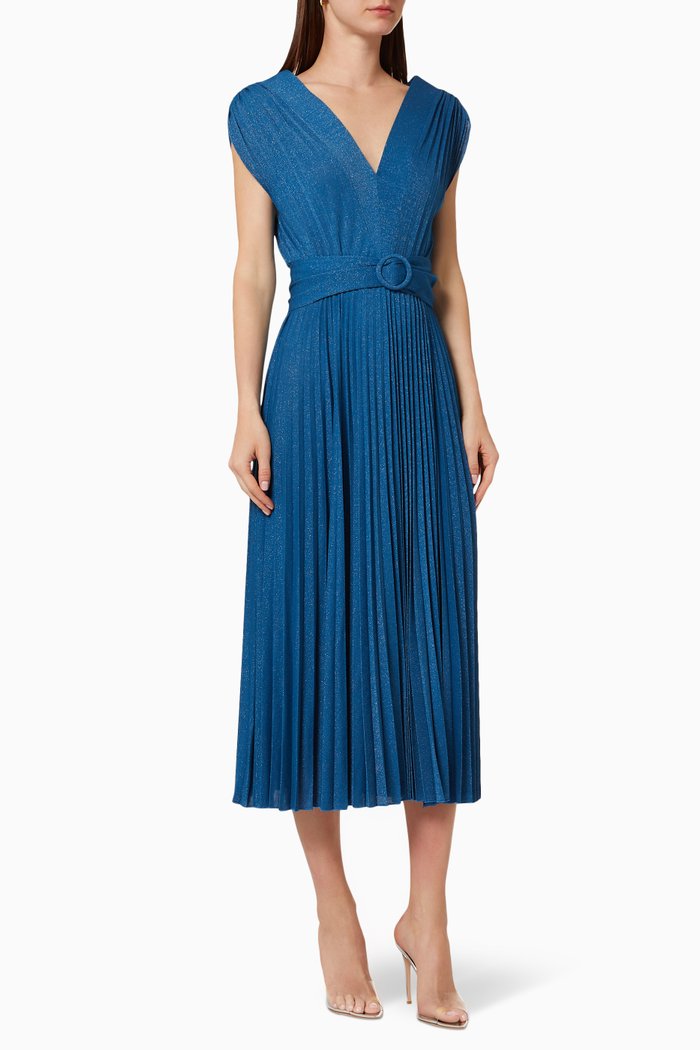 

Arnica Dress in Lurex Jersey, Blue