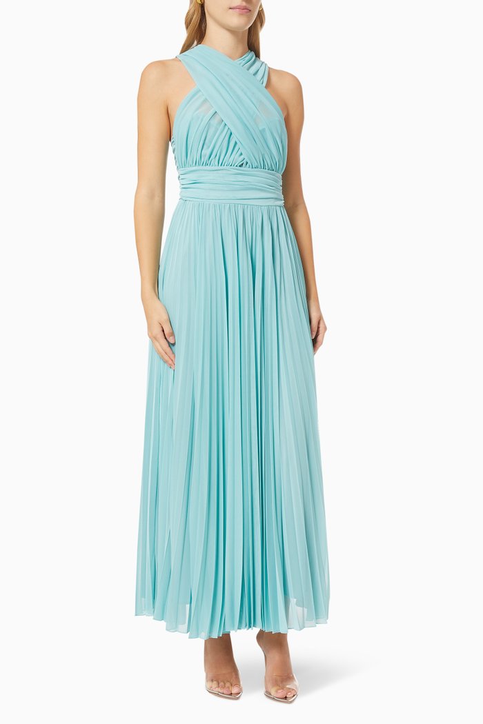 

Erba Draped Dress in Jersey, Green