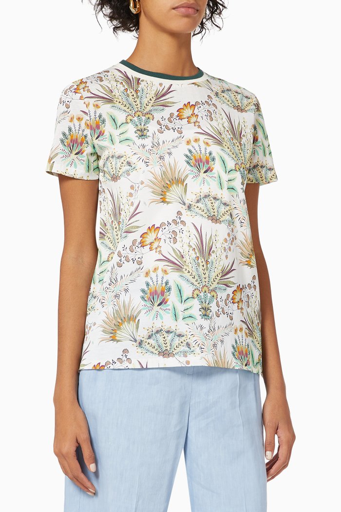 

Conico Chain T-shirt in Cotton Jersey, White