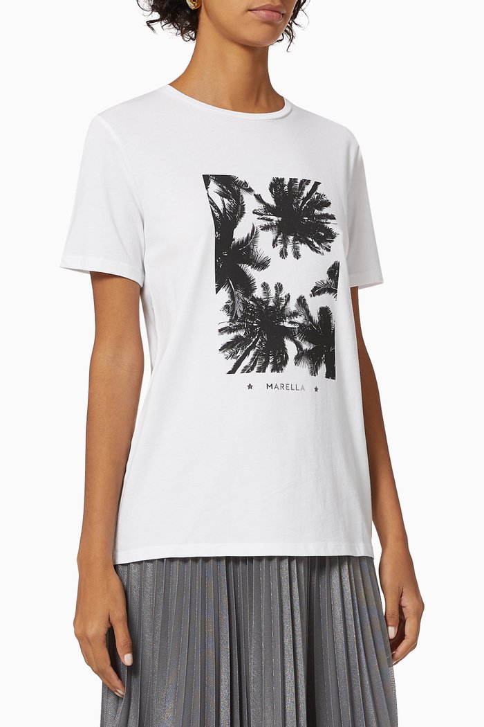 

Gettata T-shirt in Cotton Jersey, White