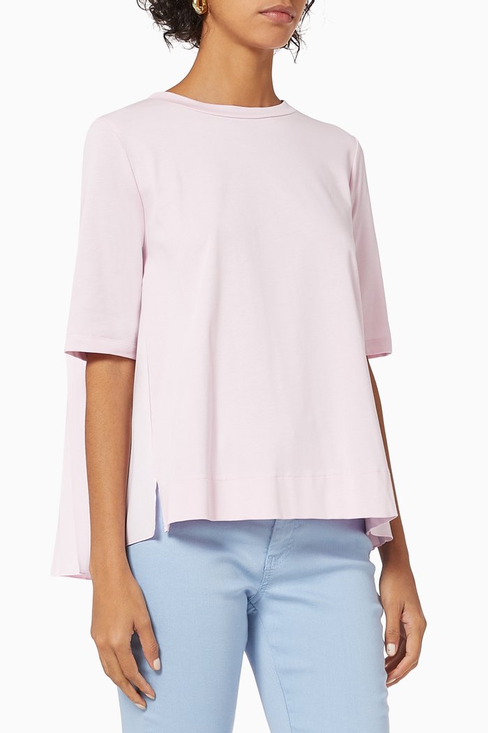 

Frais T-shirt in Jersey & Cotton Poplin, Pink