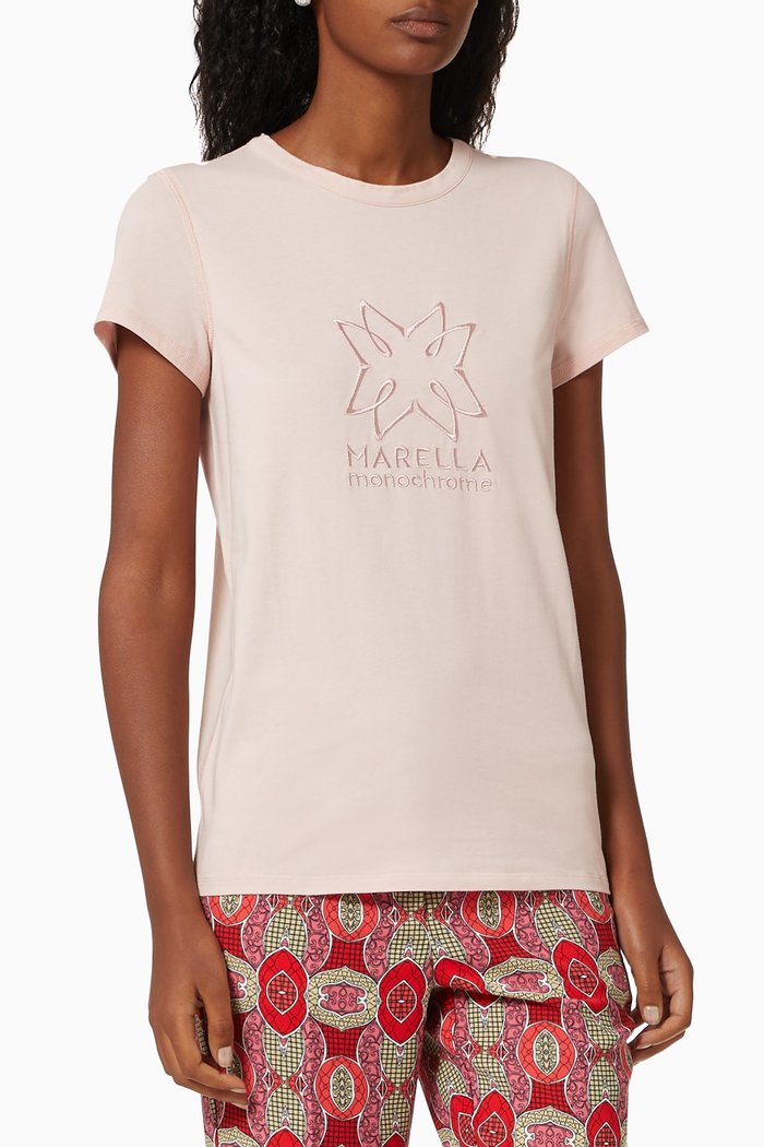 

Cuba T-shirt in Cotton Jersey, Pink
