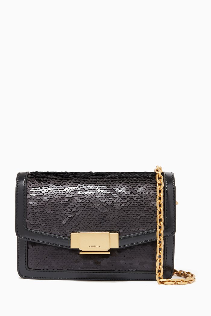 

Oxiria Shoulder Bag in Eco Leather, Black