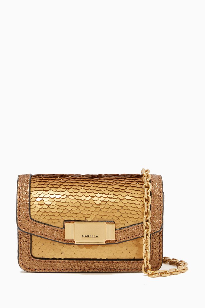 

Calesse Sequinned Bag in Eco Leather, Metallic