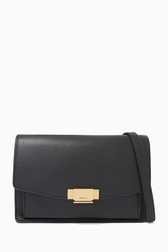 

Marella ART.365 Shoulder Bag in Nappa Leather, Black