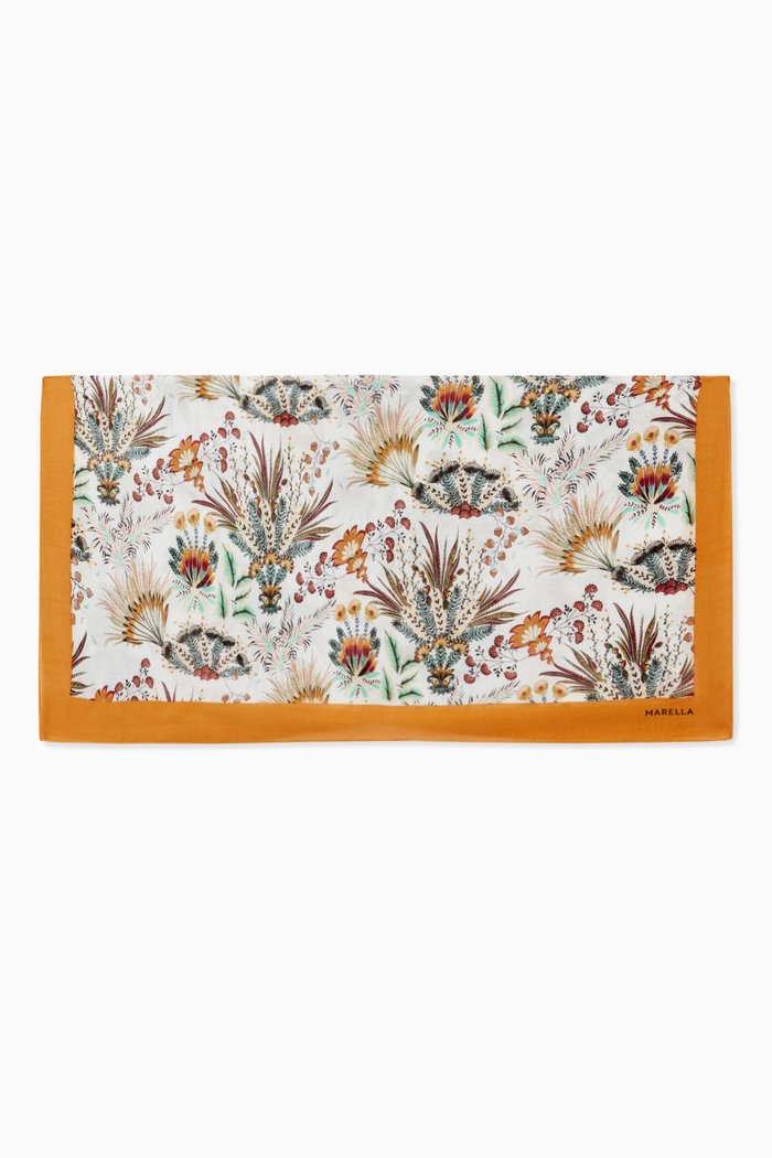 Pinza Oblong Scarf, White