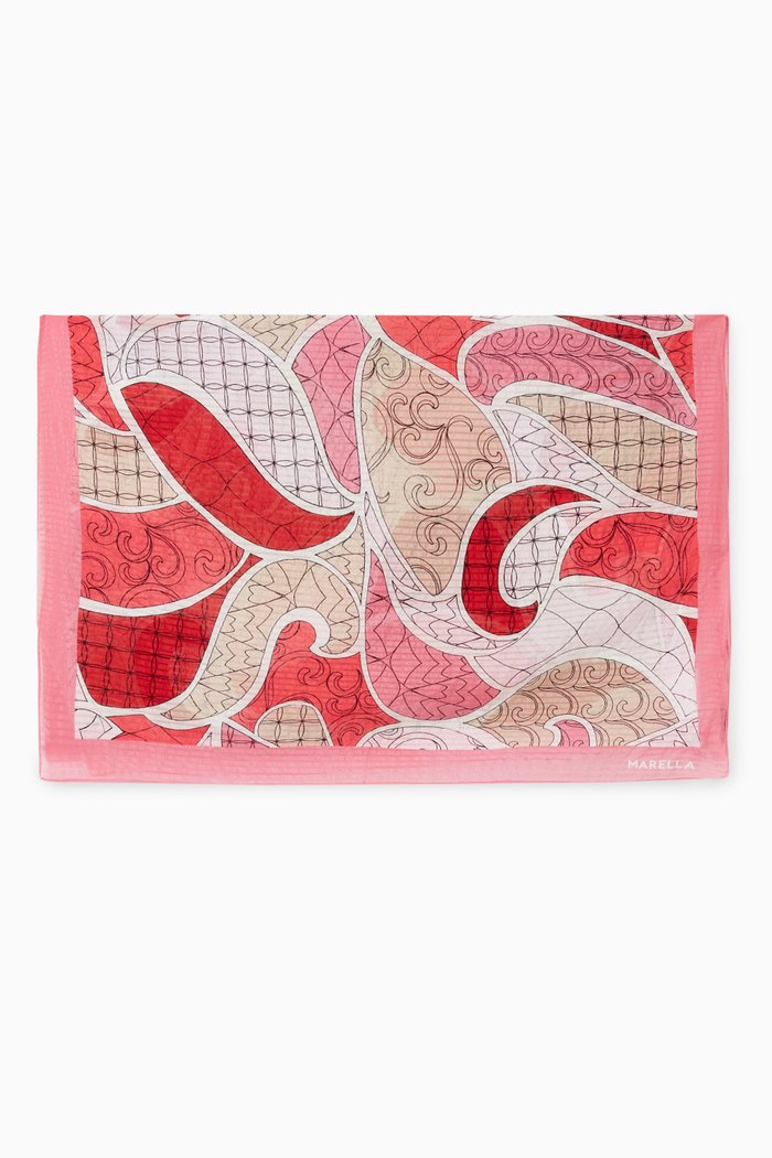 

Rigel Oblong Scarf, Red