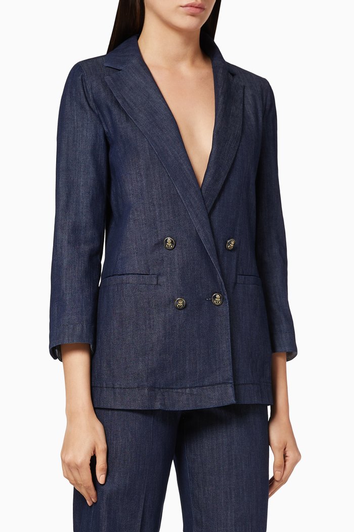 

Orbita Denim Blazer Jacket, Blue