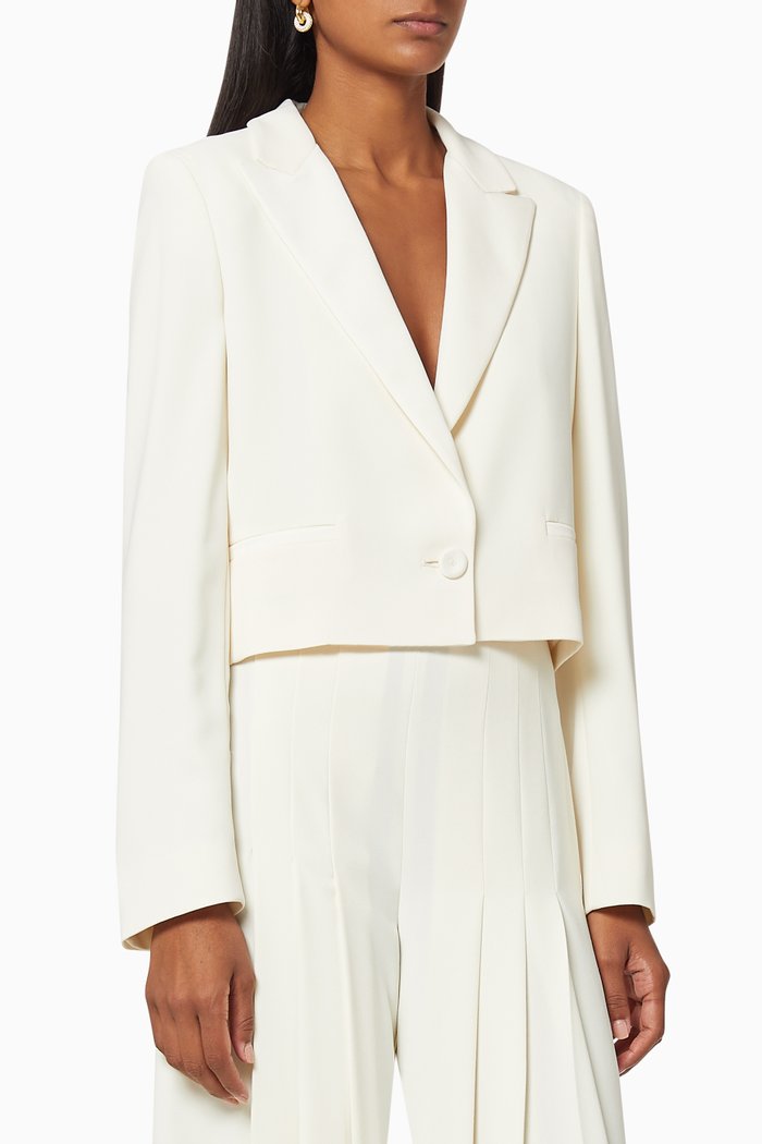 

Afide ART.365 Cropped Blazer, White