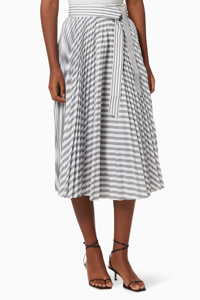 

Sfogo Pleated Skirt, Grey