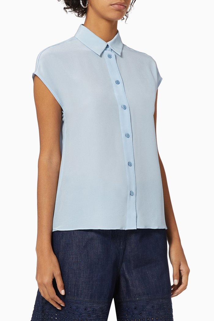 Offerta Top in Silk, Blue