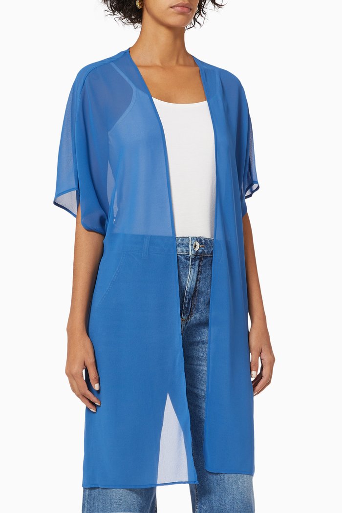 

Salina Tie-up Shirt, Blue