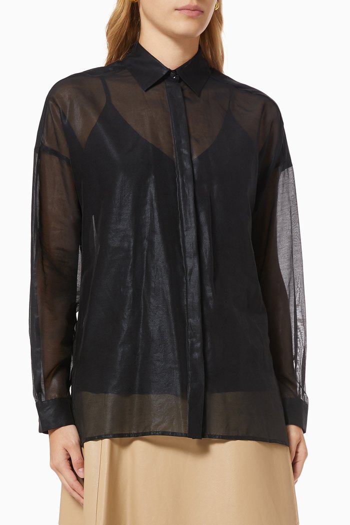 

Ileana Shirt in Silk, Black