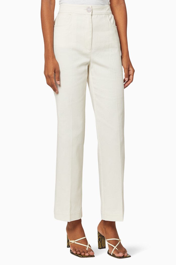 

Mattia Cotton Trousers, White