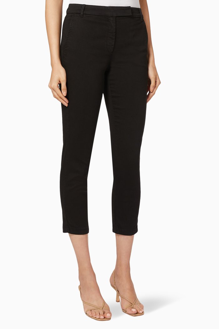 

Ilatro Cropped Chino Pants, Black