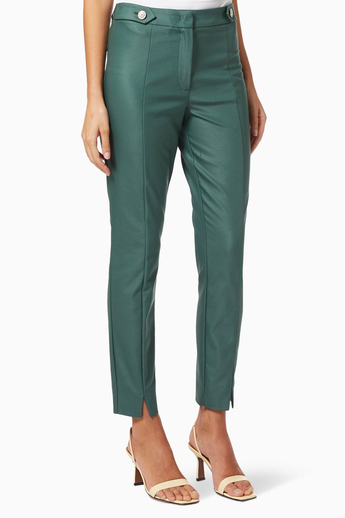 

Barni Trousers in Stretch Cotton, Green