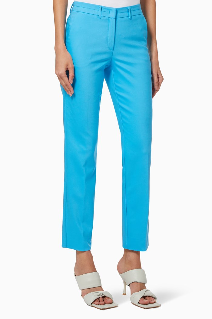 Soma Trousers in Stretch Cotton, Multicolour