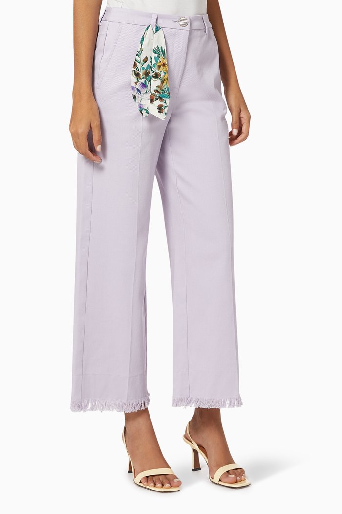 

Sovrana Trousers in Cotton, Purple