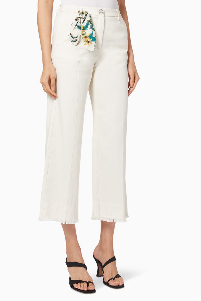 

Sovrana Cotton Trousers, White