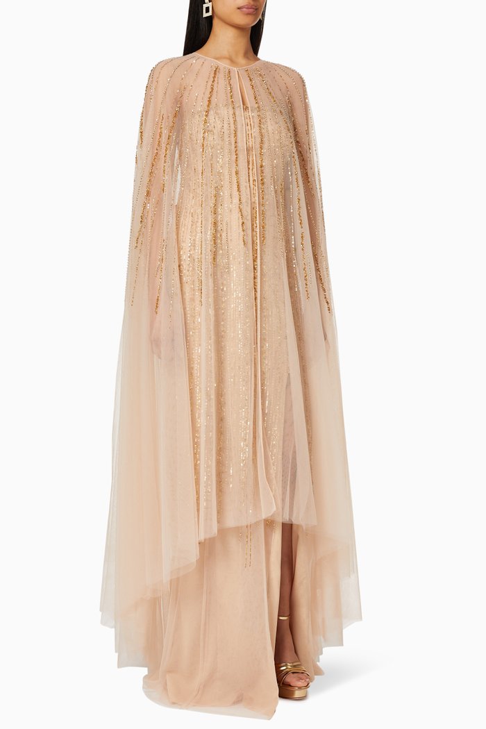 

Shooting Star Beaded Cape, Gold