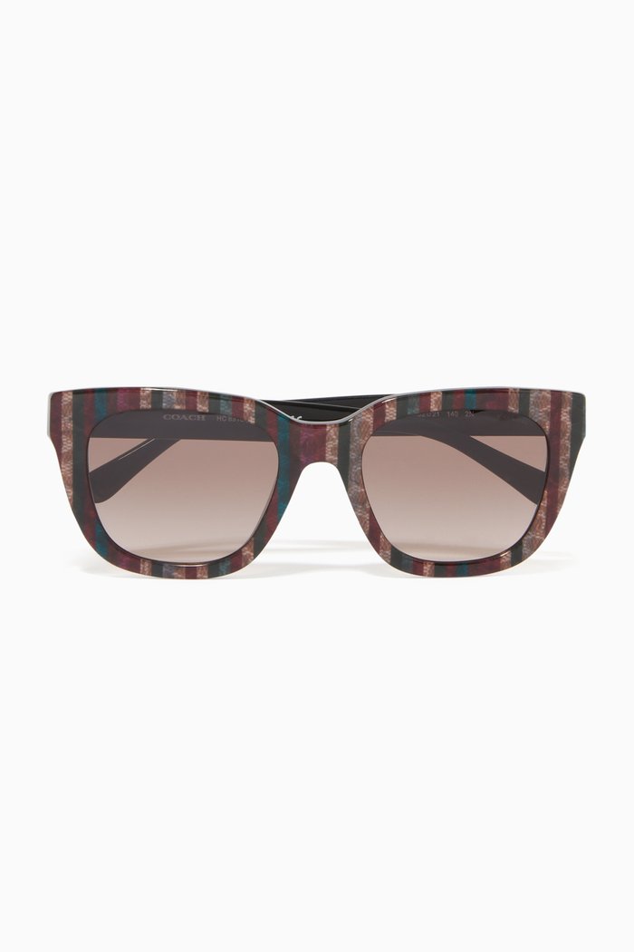 

Cat-eye Sunglasses in Acetate, Brown