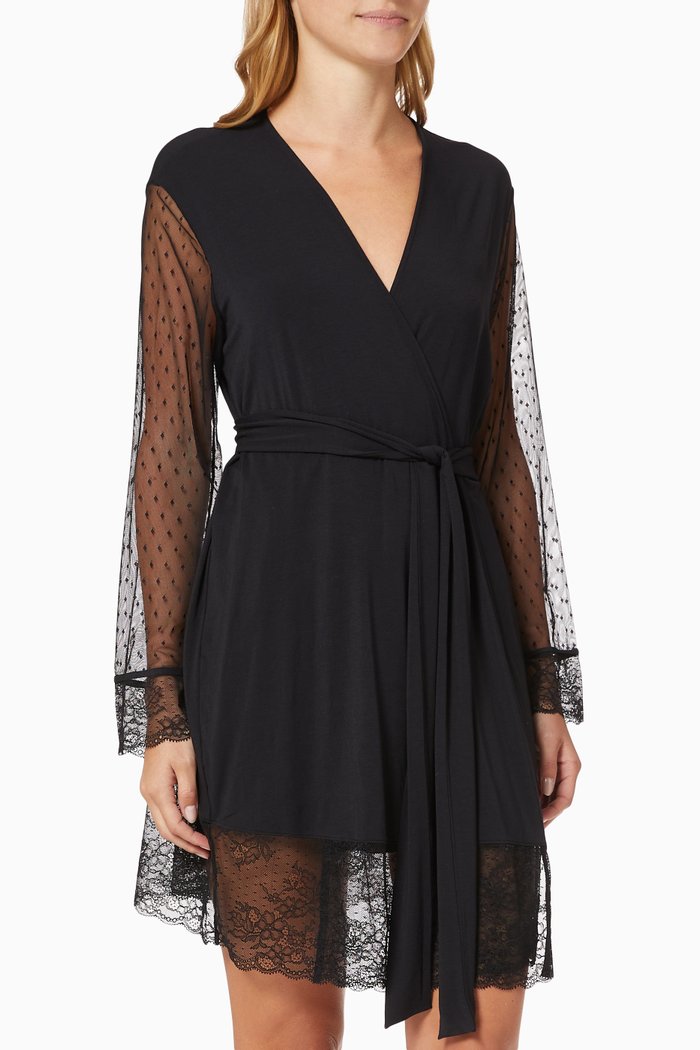 

Iona Love Me Robe in Modal Jersey, Black