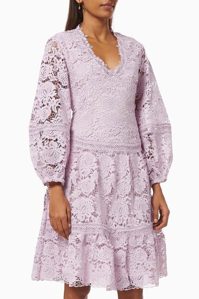 

Yasfrio Dress in Lace, Purple
