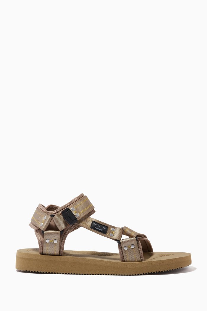 

x John Elliott Kipa-Cab Sandals in Nylon, Neutral