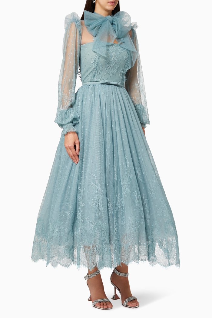 

Large Bow Tulle Dress, Blue