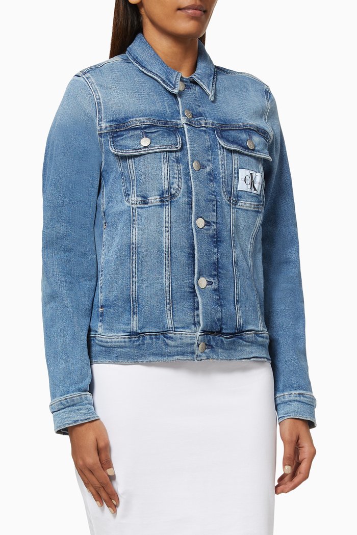 

Regular 90s Denim Jacket in Cotton, Blue