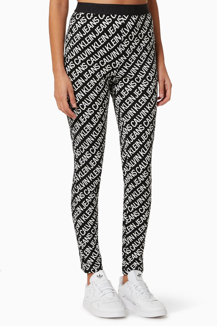 

Milano All-over Logo Leggings in Jersey, Multicolour