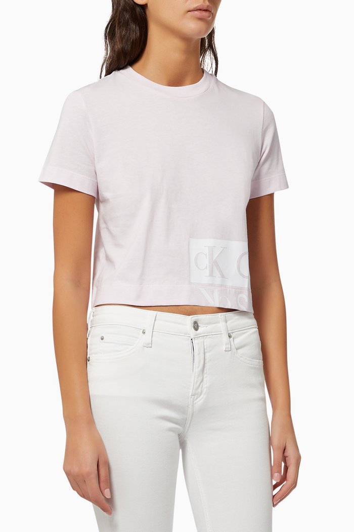

Logo T-shirt in Organic Cotton Jersey, Pink