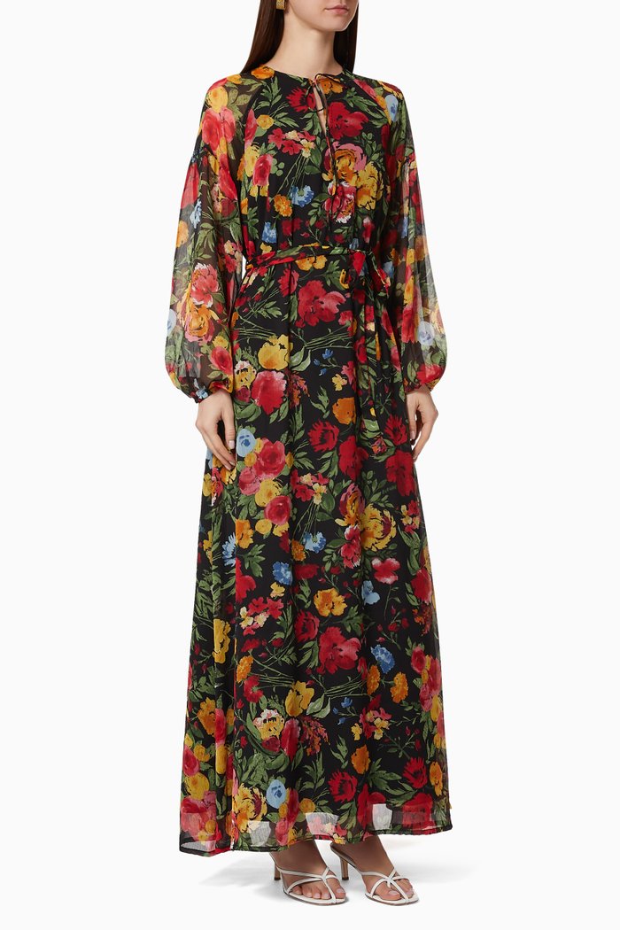 

Yaselvira Belt Maxi Dress, Multicolour