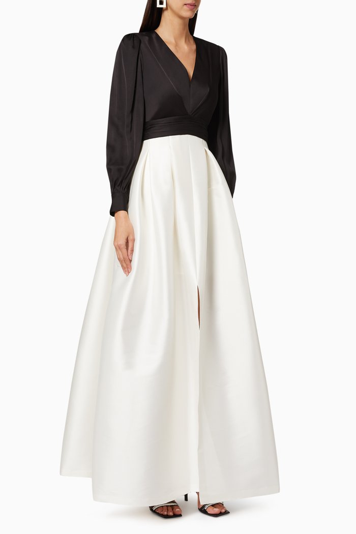 

Lauren Satin Gown, Black