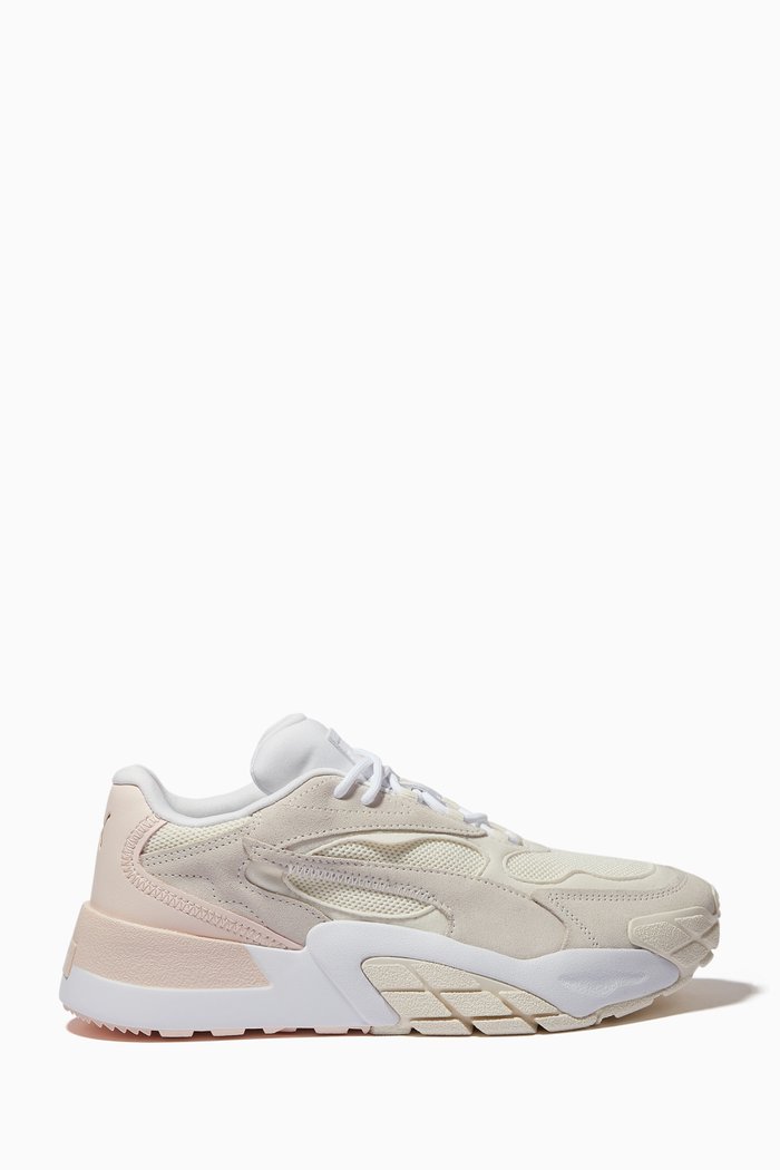 

Hedra Minimal Sneakers in Mesh and Suede, Neutral