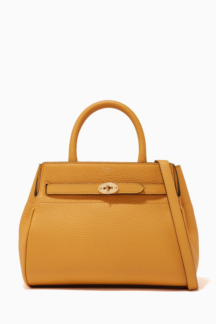 

Small Belted Bayswater Shoulder Bag in Heavy Grain Leather, Yellow