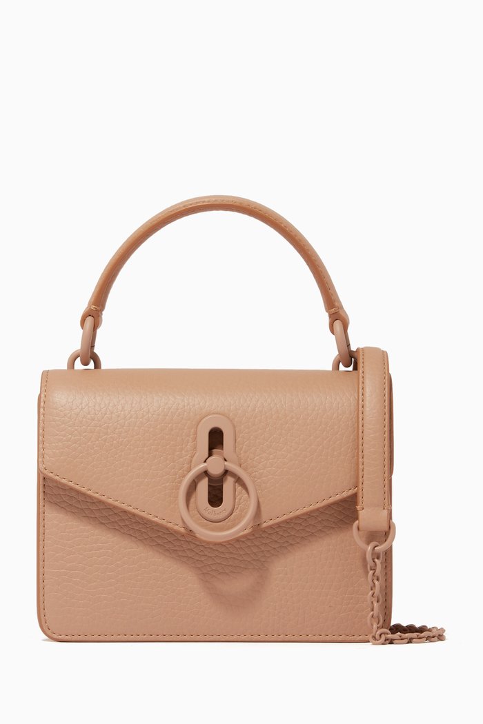 Small Amberley Crossbody Bag in Heavy Grain Leather, Pink