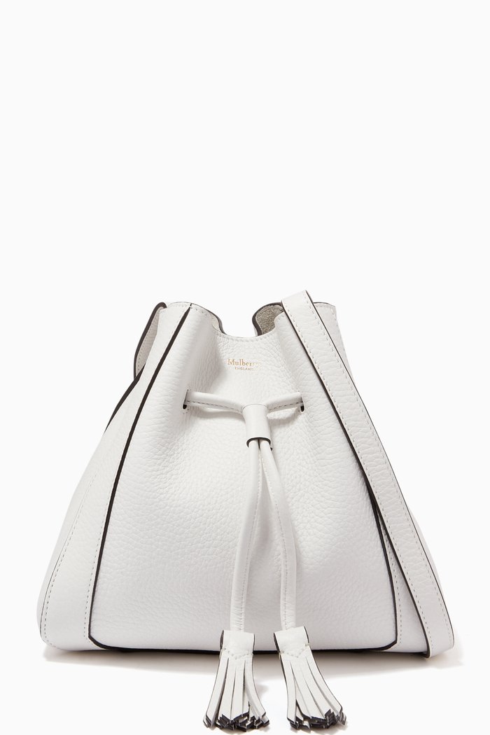 

Mini Millie Shoulder Bag in Heavy Grain Leather, White