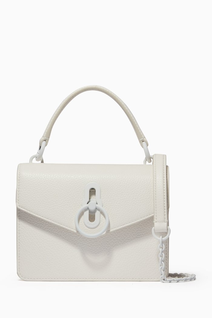 

Small Amberley Crossbody Bag in Heavy Grain Leather, White