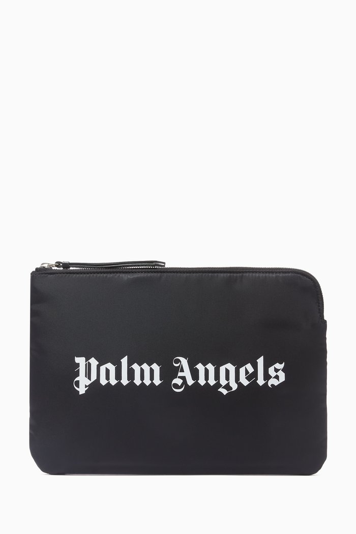 

Logo Zip Cardholder in Nylon, Black