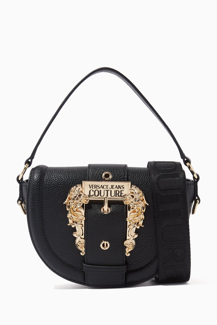 

Couture1 Hobo Bag in Grainy Faux Leather, Black
