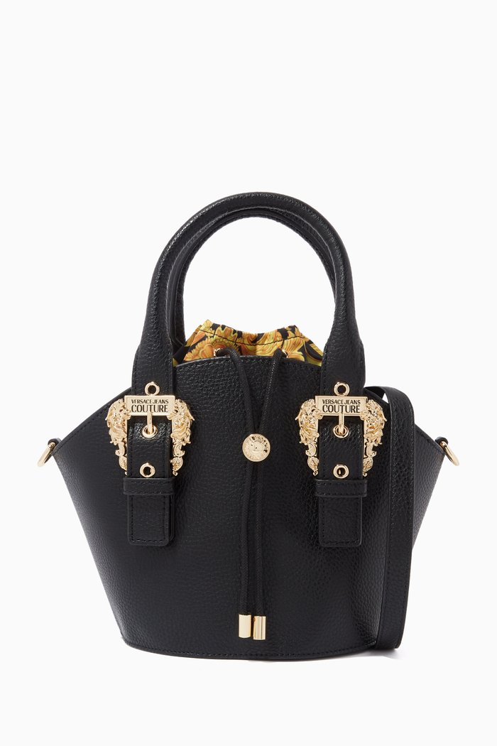 

Couture1 Bucket Bag in Grainy Faux Leather, Black