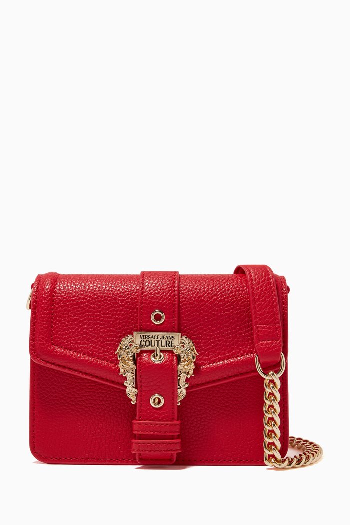 

Baroque Buckle Couture1 Shoulder Bag in Eco Leather, Red